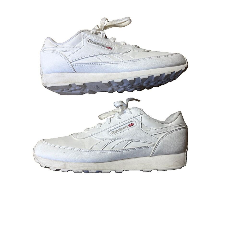 Reebok CL Renaissance Womens Sneakers White Steel Running Shoes Size 8 Used Box